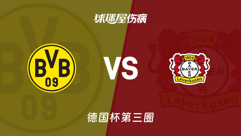 【德国杯第三圈】多特蒙德vs勒沃库森伤病名单最新(2025年12月03日)