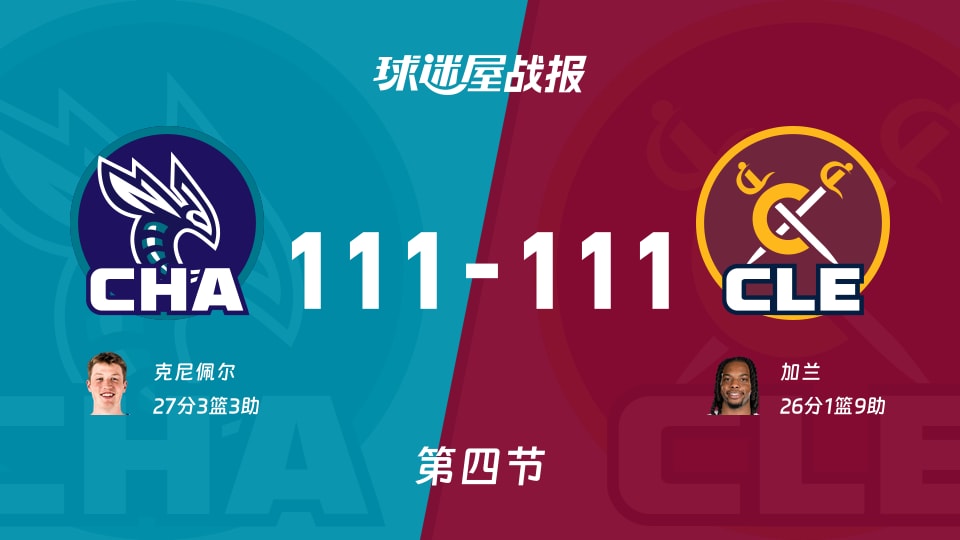 黄蜂vs骑士:太刺激了,以111-111进入加时赛,克尼佩尔得到27分 黄蜂vs骑士:太刺激了,以111-111进入加时赛,克尼佩尔得到27分