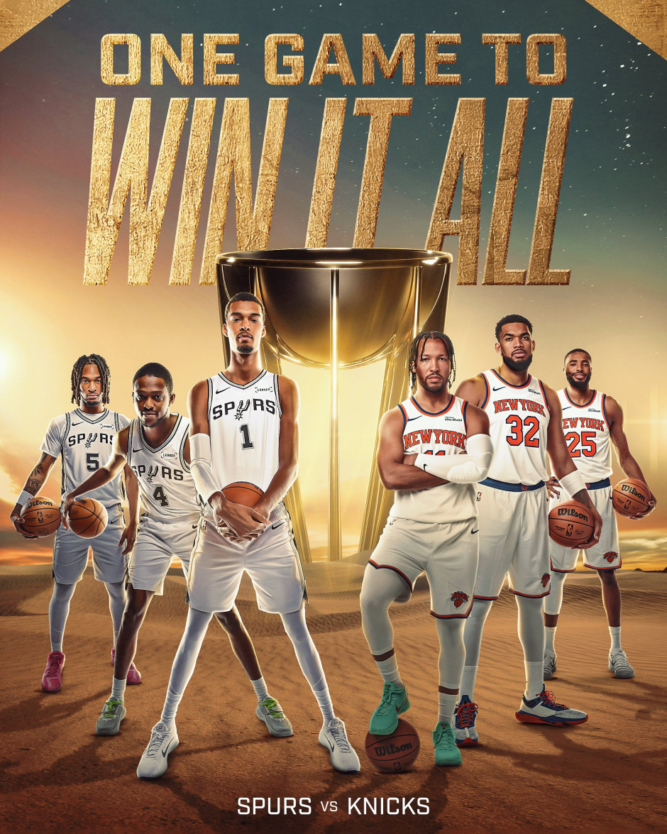 NBA杯决赛回放全场录像高清：马刺vs尼克斯（12月17日）布伦森MVP！