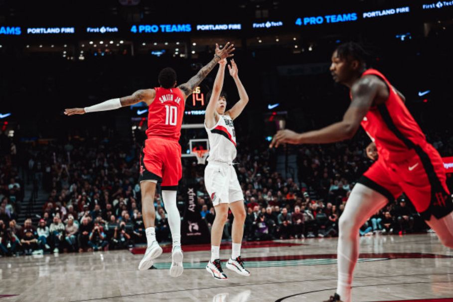 伊森补篮绝杀超时！开拓者惊险复仇火箭 杜兰特37+4杨瀚森3+3+2