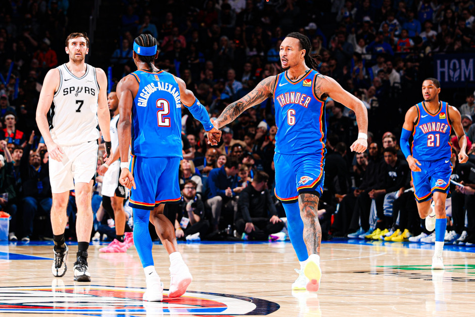 NBA回放全场录像高清：常规赛马刺vs雷霆（1月14日）文班亚马17分遭遇严防