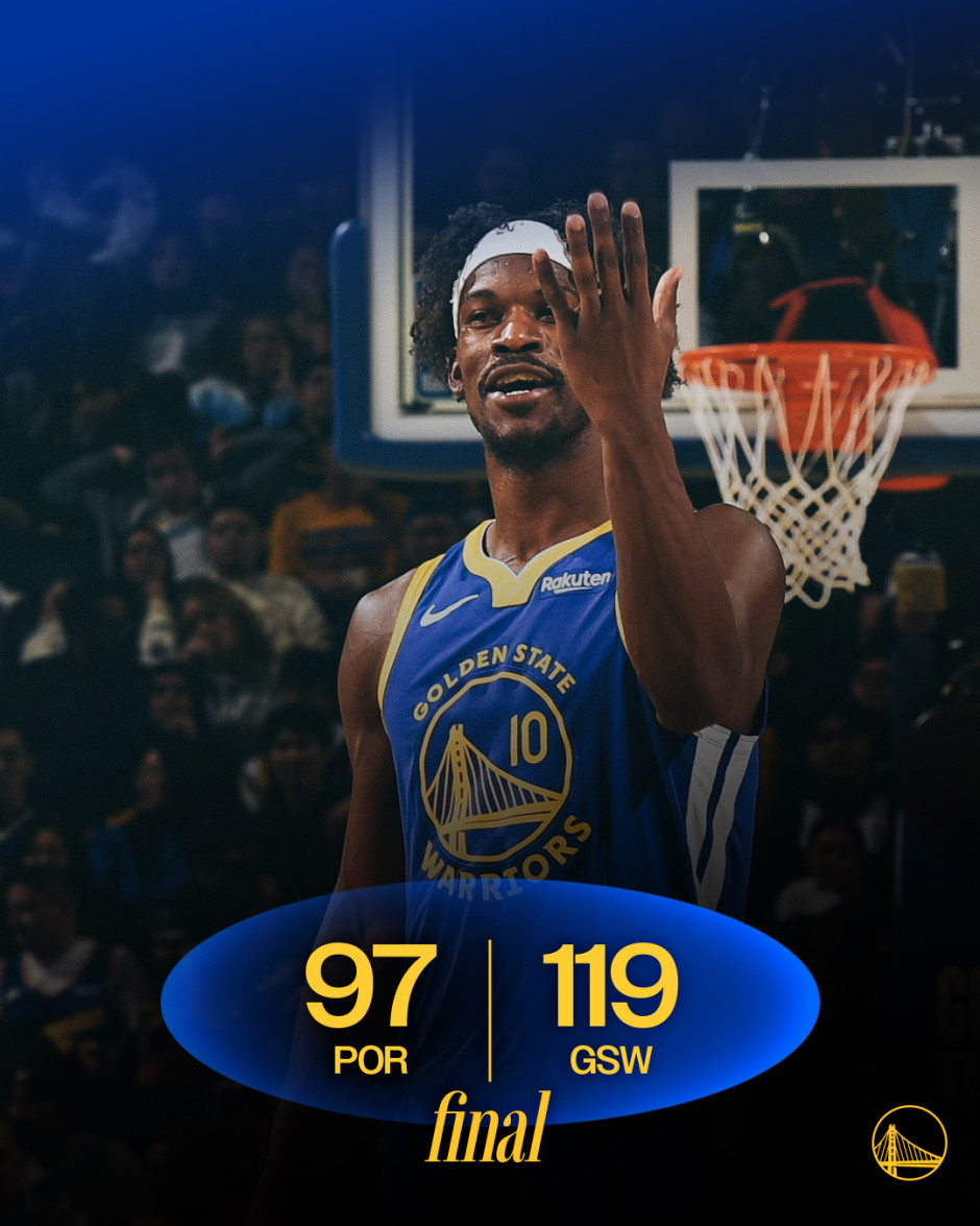 NBA回放全场录像高清：常规赛开拓者vs勇士（1月14日）杨瀚森末节头部受伤