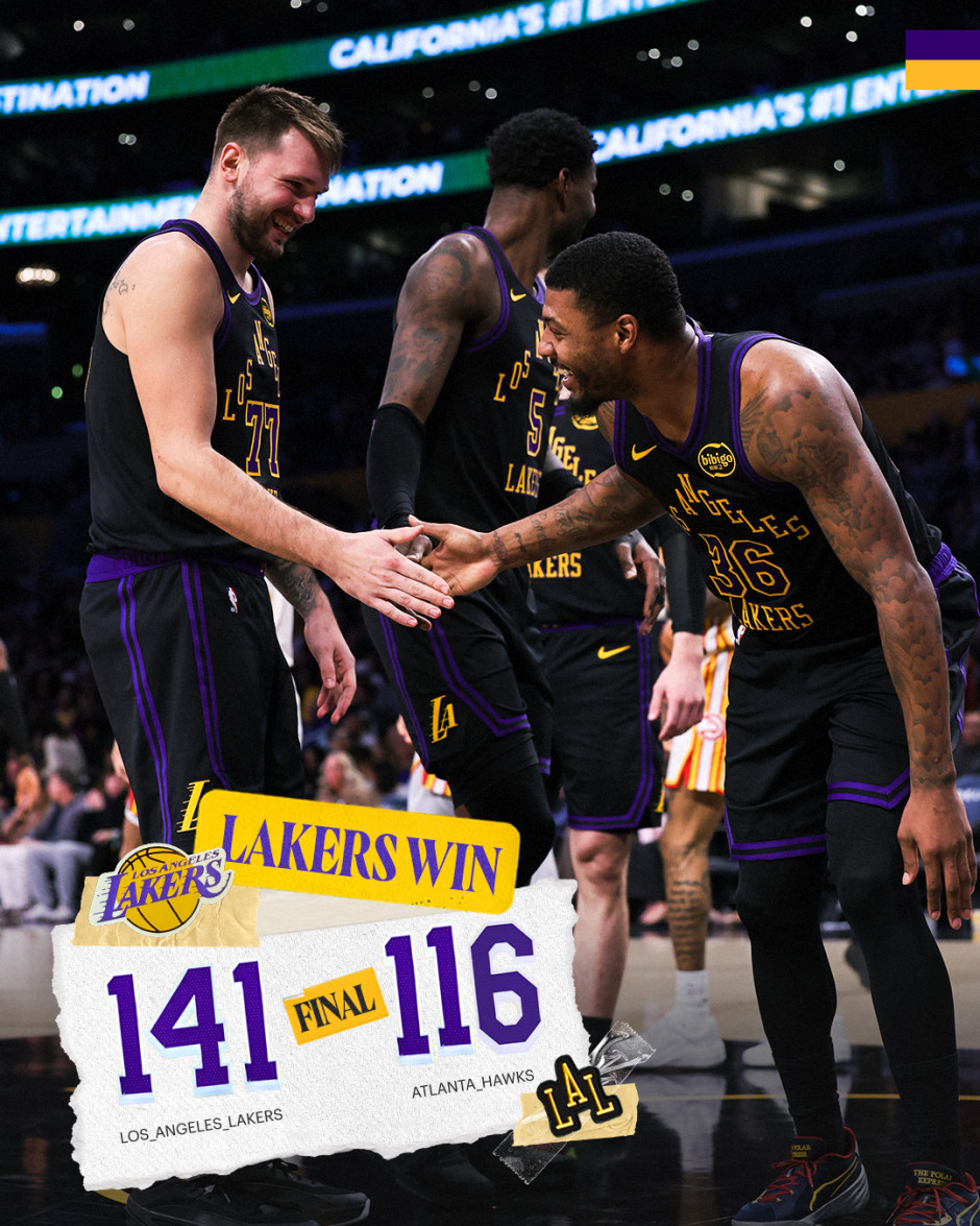 NBA回放全场录像高清：常规赛老鹰vs湖人（1月14日）詹姆斯31+9+10再创历史纪录