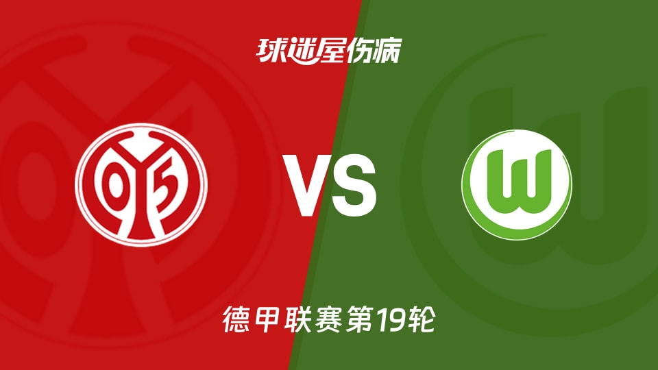 【德甲联赛第19轮】美因茨vs沃尔夫斯堡伤病名单最新(2026年01月24日)
