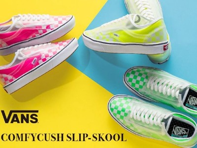 VANS推出新鞋型 Slip-Skool ！三款荧光色调新品即将上市！像是拥有了两款鞋！