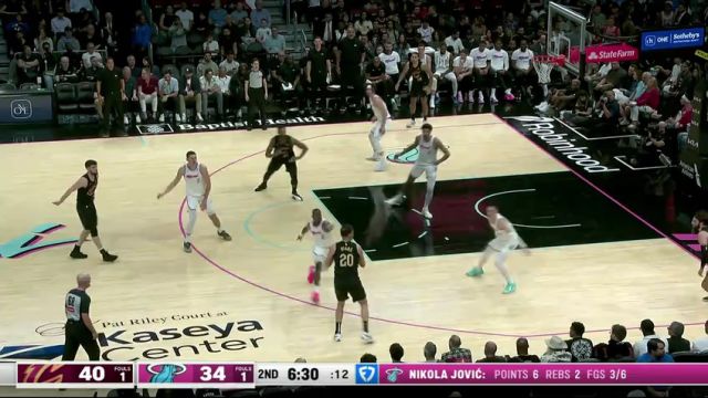 【2025年01月30日】NBA常规赛：骑士vs热火第2节英文原声录像回放