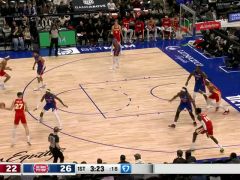 老鹰vs活塞第1节中文解说回放