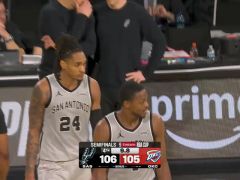 马刺vs雷霆第4节英文原声回放