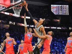 [CCTV全场集锦]🏀马刺4人20+终结雷霆16连胜进决赛！文班复出22+9 SGA29+5