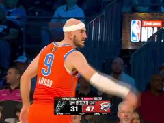 马刺vs雷霆第2节中文解说回放