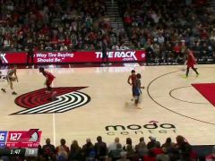 勇士vs开拓者英文原声全场回放