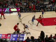 勇士vs开拓者第2节英文原声回放