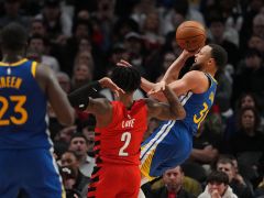 勇士vs开拓者精华回放 夏普&格兰特合砍70分三胜勇士