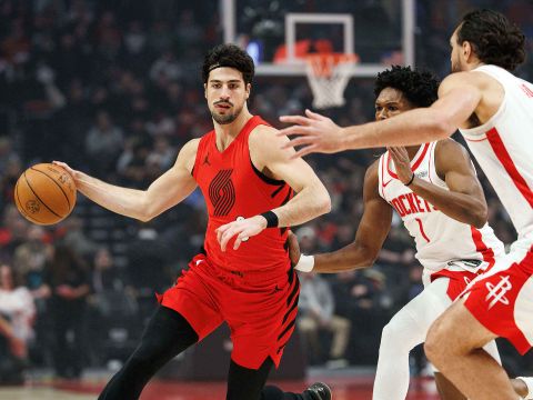 阿夫迪亚vs火箭集锦 轻描淡写拿下20分6助攻率队五连胜