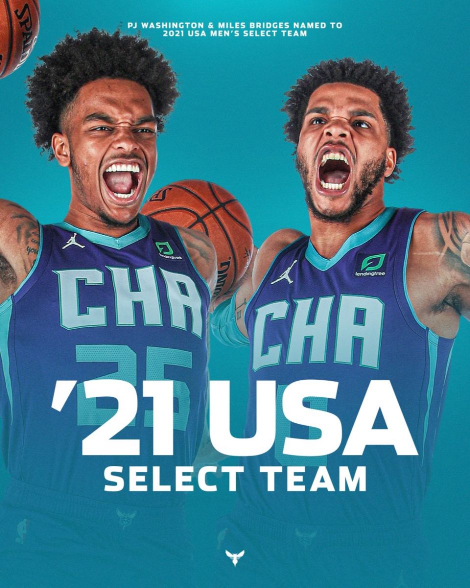 祝贺PJWashington和MilesBridges入选2021美国男子篮球选拔赛队！🇺🇸 🤩🔗: