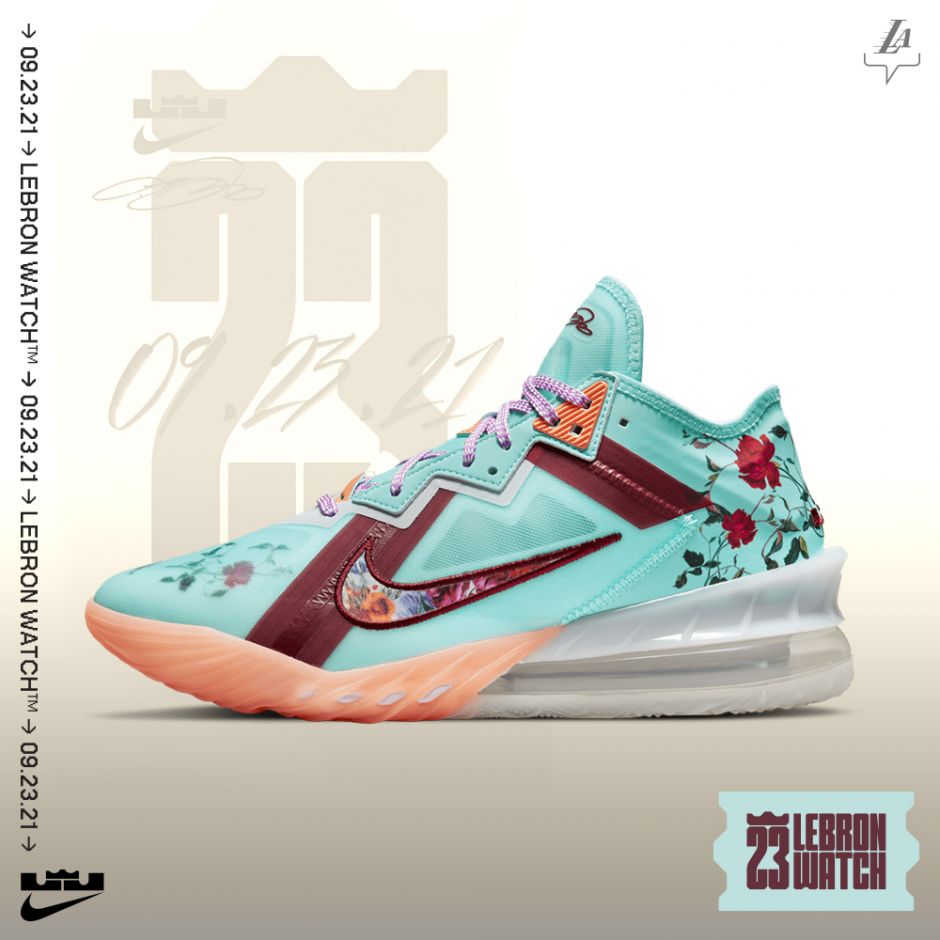 It’s all about honoring and empowering young women. Get ready for the LeBron 18 Low “Daughters” for September’s LeBronWatch, exclusively on SNKRS✨KingJames x nikebasketball x MIMIPLANGE