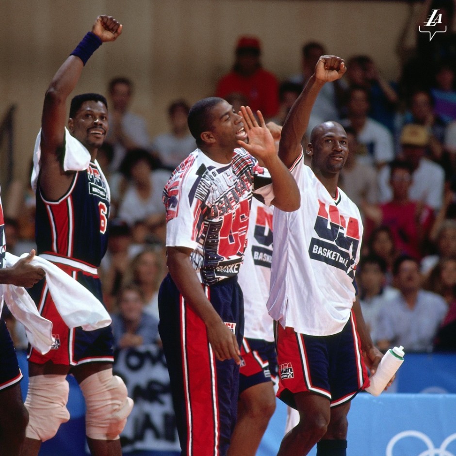 30 years ago today: MagicJohnson and the Dream Team brought home the gold 🏅