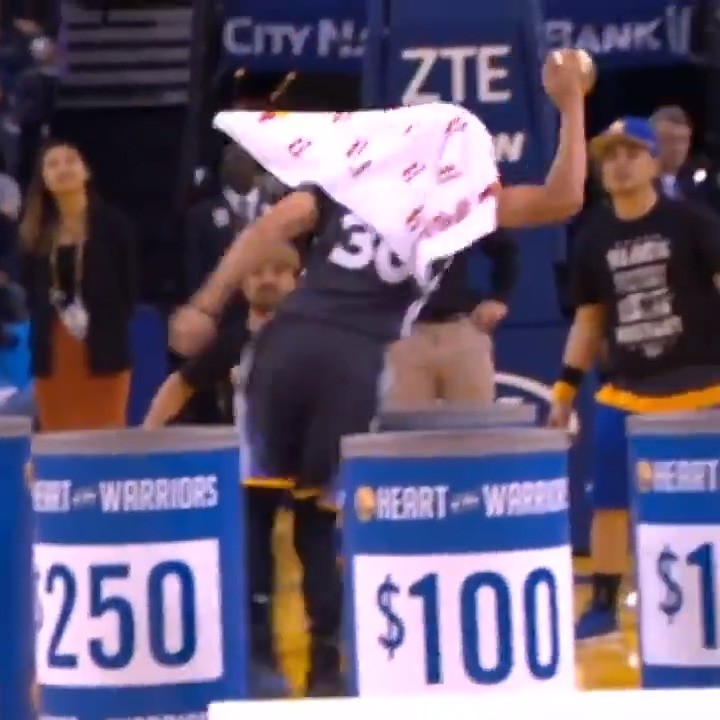 Just thinking about that time Steph helped a fan win $5,000 during a timeout NBAAssistWeek
