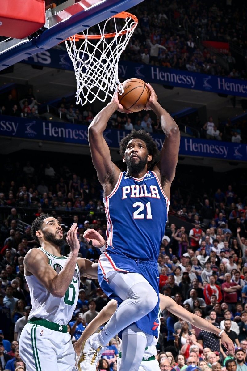 Joel Embiid is the second player in NBA History to record 50+ points, 10+ rebounds, and 5+ assists in a game while shooting 80%+ from the field.He joins Wilt Chamberlain (2x)