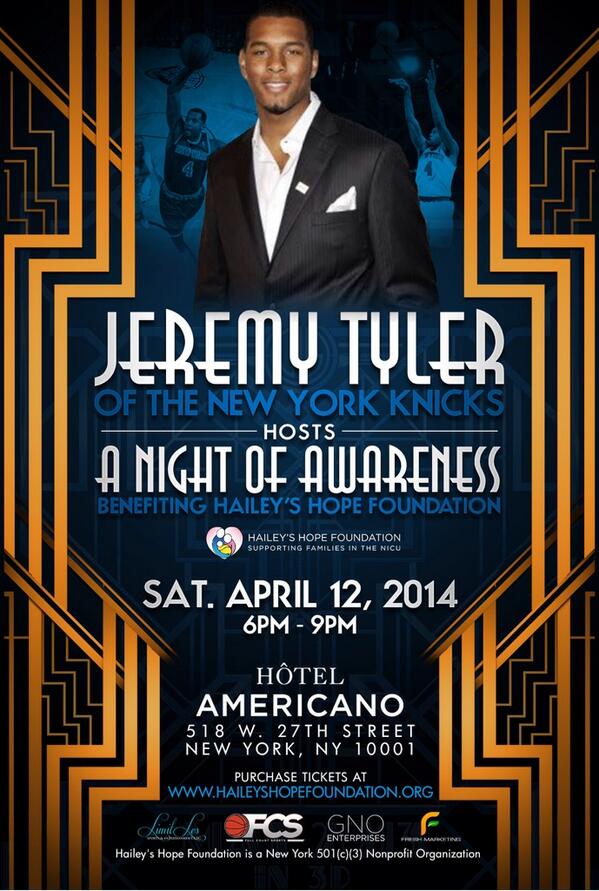 Join me #NightofAwareness benefiting #HHF TONIGHT 6-9 Hotel Americano $40 tix includes dinner: